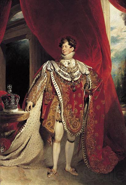 Sir Thomas Lawrence Coronation portrait of George IV Spain oil painting art